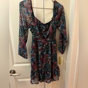 Cut out floral dress